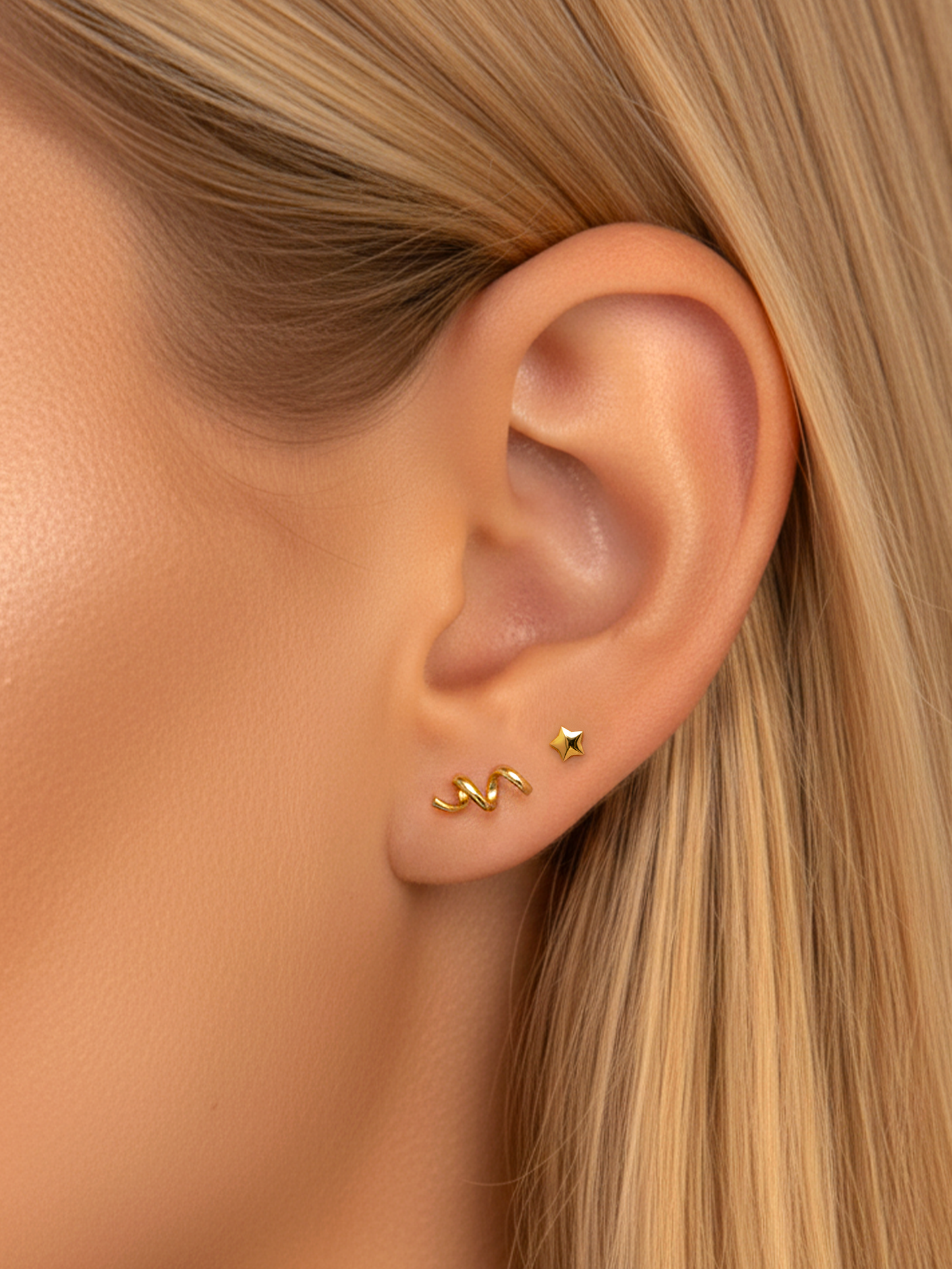 Tiny Guided Star Studs