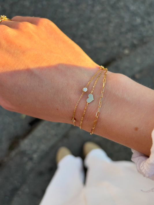 Heart Lead Bracelet